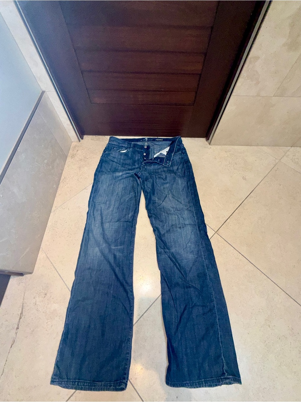 MEN’S 7 For All Mankind Relaxed Fit Jeans Medium Wash Size 34 x 32